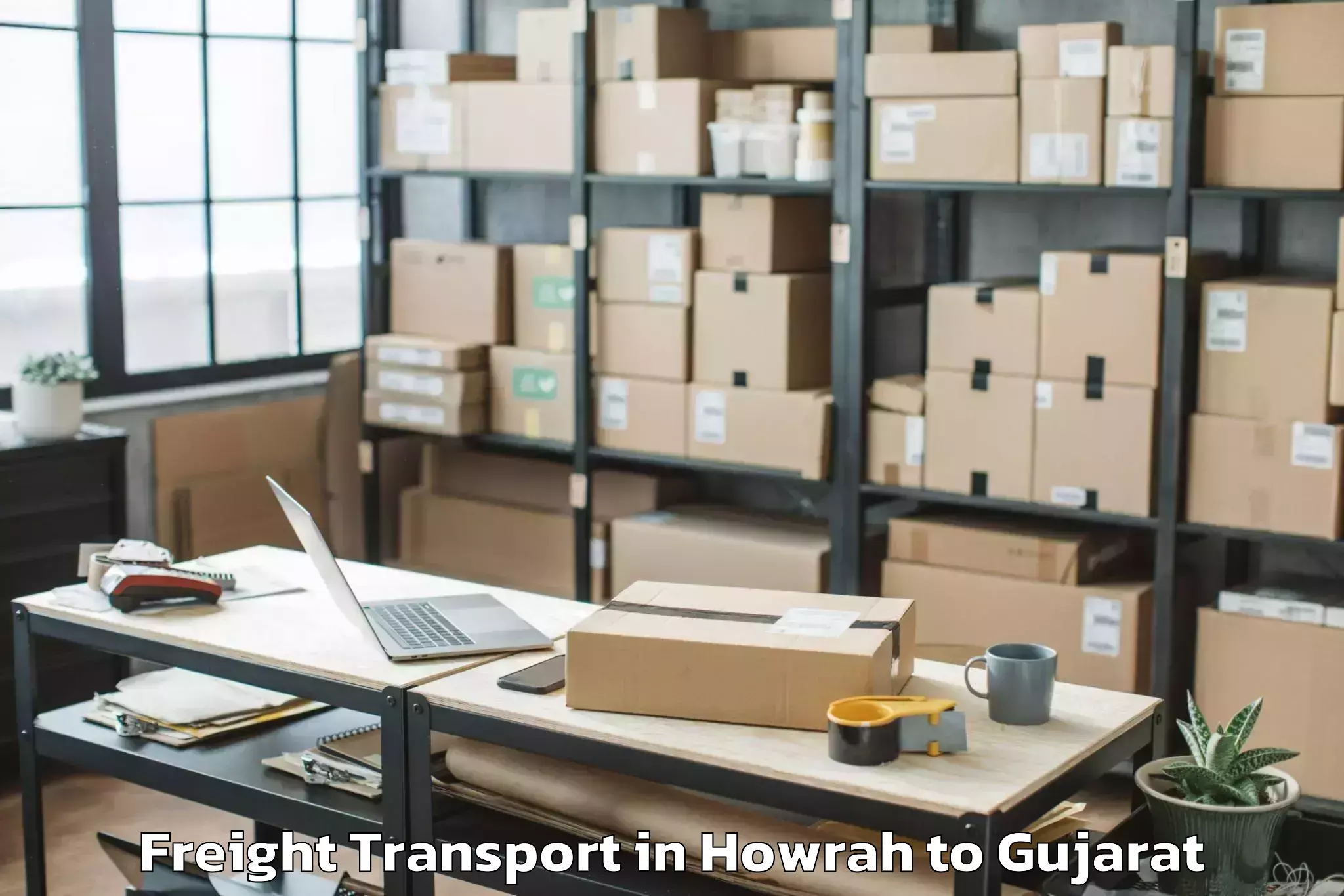 Comprehensive Howrah to Dwarka Freight Transport